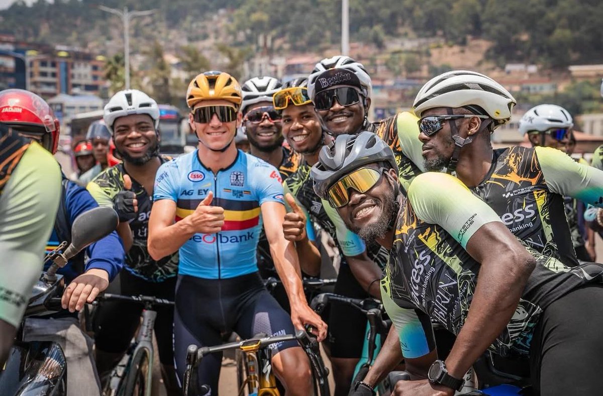 Remco during the training ride today 🥰🇷🇼 #Kigali2025