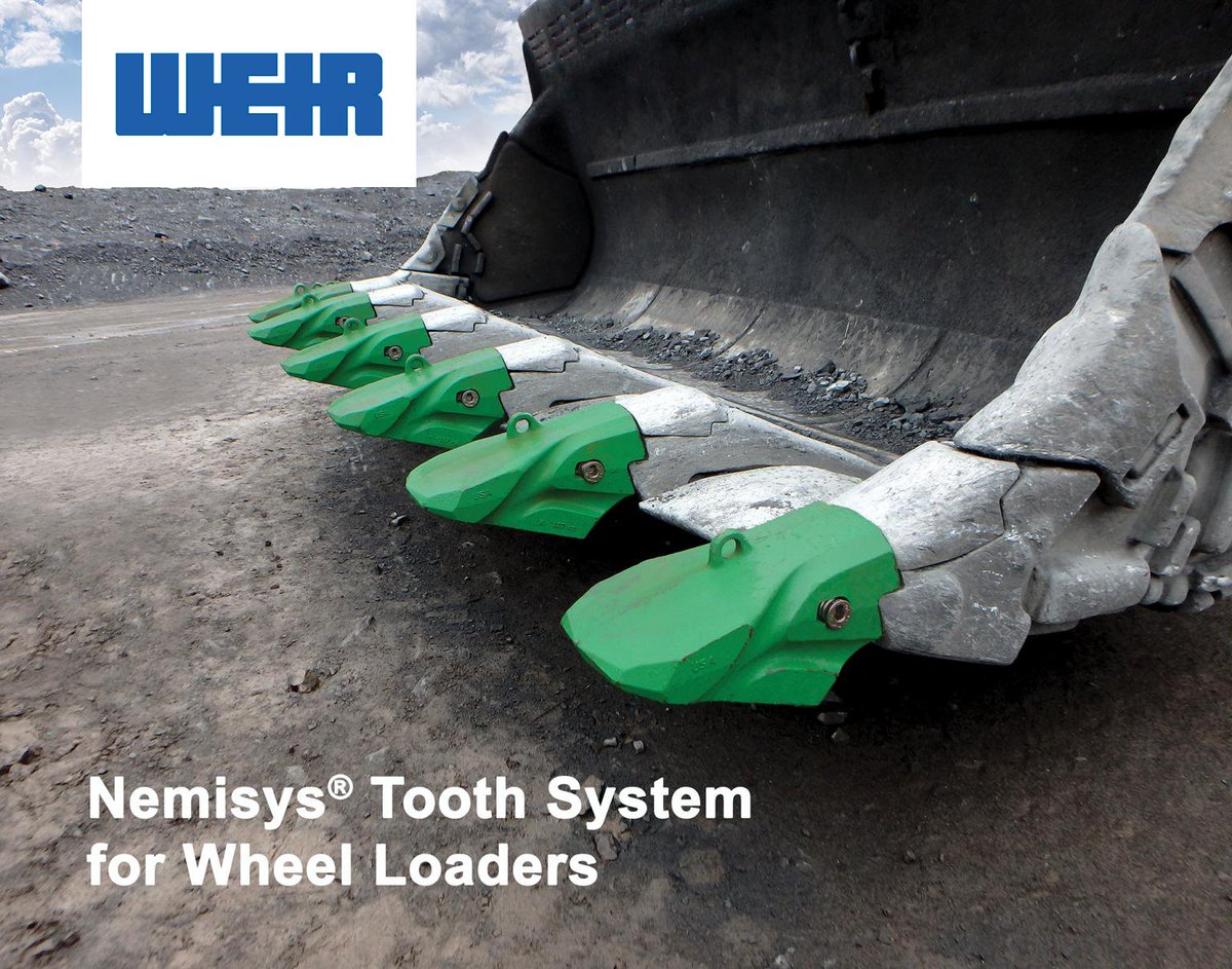 Developed for wheel loaders, the ESCO® Nemisys® N70 and N65 tooth systems serve as a direct upgrade and replacement for ESCO SV2® system and competitor systems.
• Proven reliability
• Streamlined profile for better material flow
bit.ly/3HU35Rc
#weiresco #FEL #mining