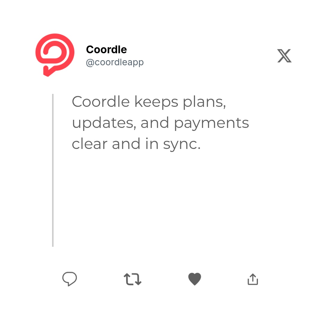 Tired of juggling texts, emails, and PDFs for team travel? Coordle brings it all together in one place. No more chaos—just clarity. 🚀

Try it free today.

#teamtravel #sportstech #simplify