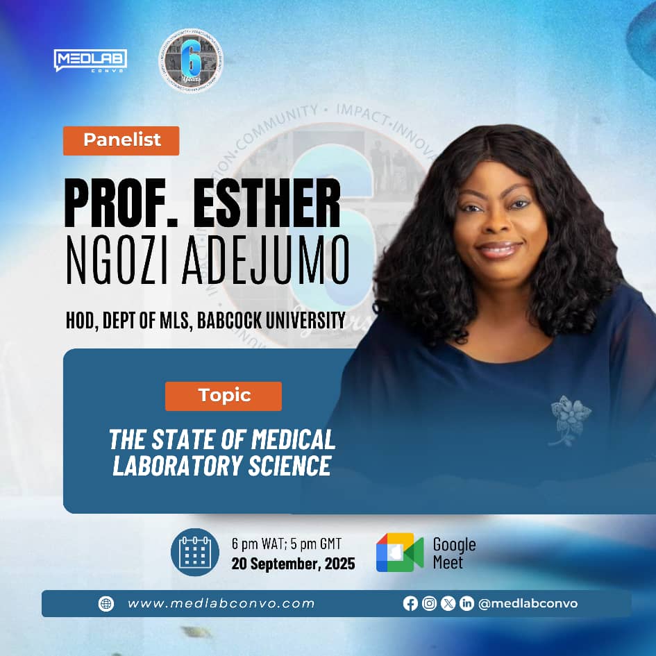 Medlabconvo's tweet photo. Saturday was a spark
Insights shared. Minds inspired. Futures shaped.
Grateful to Adeola-Oyekan Joshua, Prof. Esther Adejumo, @_gabrieloke, and Princess Yomi Newton for making it unforgettable. 🙌
#LetsTalkMedLab
#MedLabConvo
#6thAnniversary https://t.co/i0ZWrAbxcy