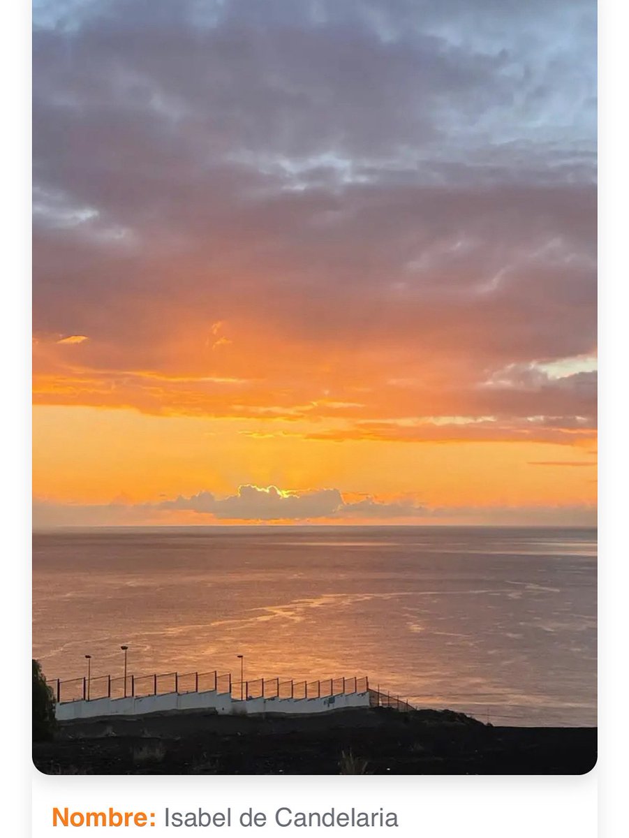 CanariasLifeW's tweet photo. 🌅Precioso atardecer desde Candelaria🌅
Comparte tu también con nosotros esta tarde esos momentos tan especiales y los mejores atardeceres a través de nuestra comunidad HELLOCAM 👉🏻 https://t.co/42Y3qjvH5q 📸
#canariaslife #hellocam #atardecer #candelaria https://t.co/flwfWTaZm9
