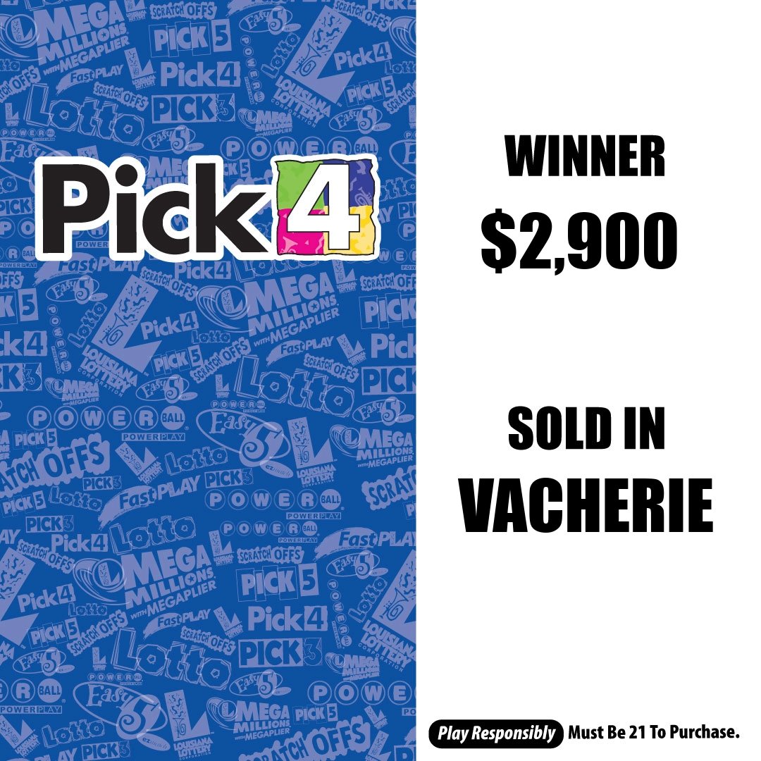 Congrats to Wag A Pak XII on Highway 20 in #Vacherie! 👏

They sold $2,900 in winning #Pick4 tickets for last Wednesday’s drawing! 🎉

👉 brnw.ch/21wW1BG