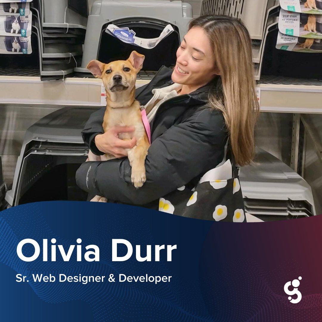 Welcome Olivia Durr, Sr. Web Designer &amp; Developer, to team Geonetric!

Olivia's first month with us has been fantastic, and she's already contributed to an implementation project, picked up task work, and helped out with a QA without missing a beat.

#MeetTheTeam #NewHire
