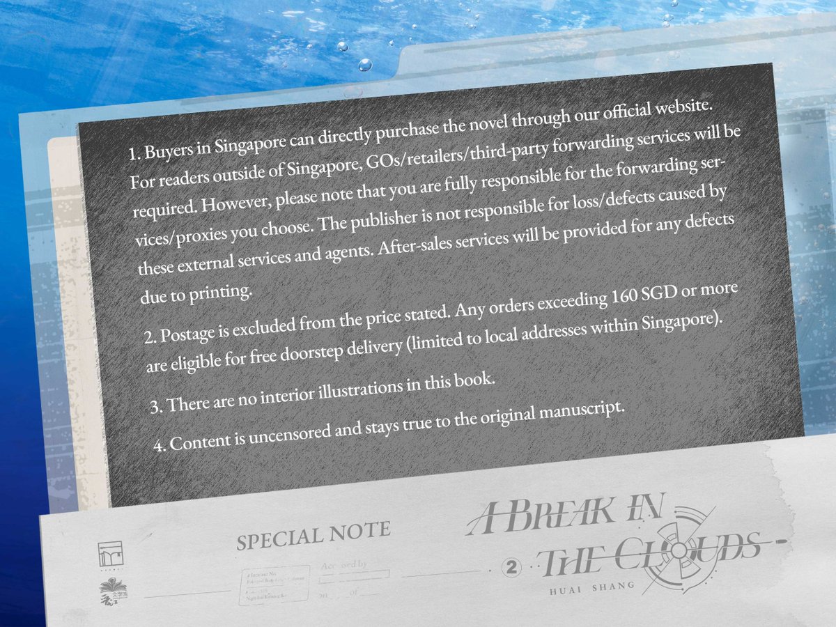 #Rosmeiannouncement #rosmeipreorder
🚓A Break in the Clouds Vol. 2 (Pre-order) 
⏰Pre-order period: 26/09/2025-20/10/2025
🔗Purchase link: 
rosmeihey.top/products/a-bre…
📚For the synopses:
rosmeihey.top/pages/introduc…
Giveaway Promo：We will draw 1 reader from retweet to gift the A Break