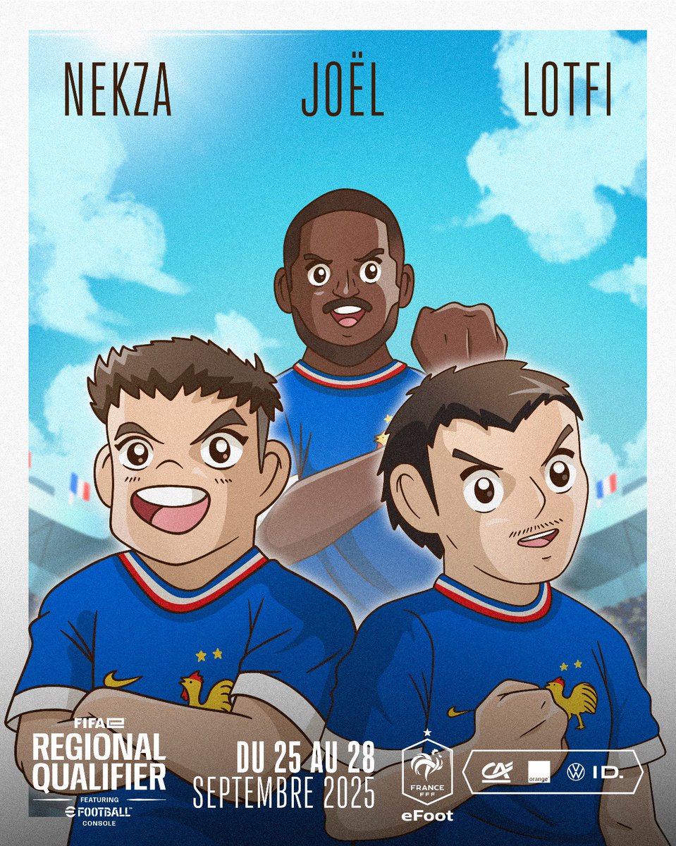 Depuis tout petit, je rêvais de ce moment… 🤩

Aujourd’hui, ce rêve devient réalité : je vais représenter la Fédération Française de Football à la Coupe du Monde <a href="/FIFAe/">FIFAe</a> ! 🇫🇷🔥

Aux côtés de <a href="/Lotfi_Derradji/">Lotfi 🇫🇷</a> et <a href="/JoelPostbad/">BMS | THUG OR WHAT 🌸💕</a>, je suis prêt à défendre nos couleurs 🇫🇷