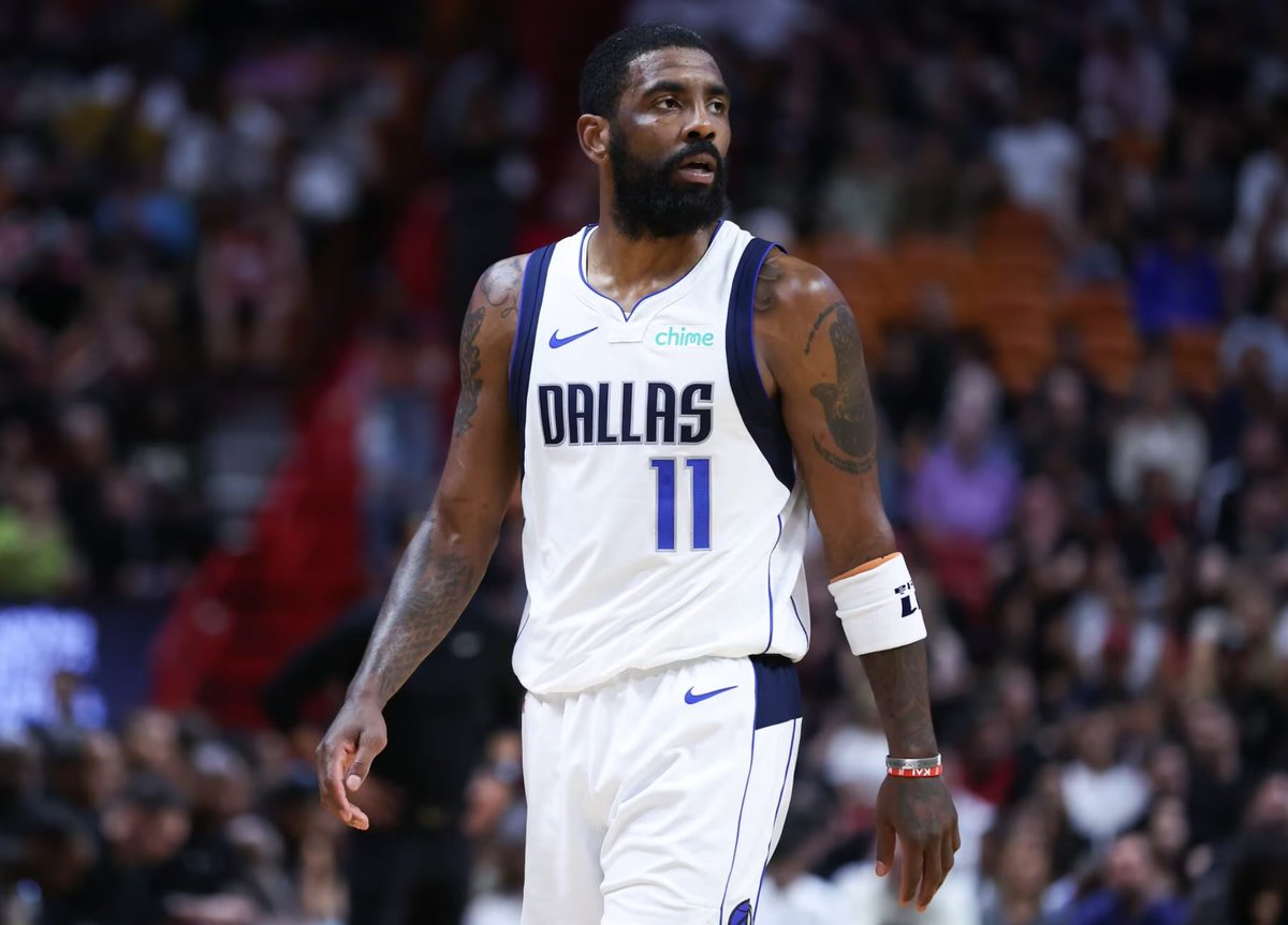NationMffl's tweet photo. REPORT: Kyrie Irving’s recovery from ACL surgery is progressing “ahead of schedule”, per @DALHoopsJournal https://t.co/0eP4D1GQac