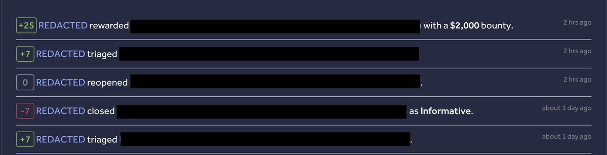 _thruster's tweet image. Some days just be like that!

#BugBounty is all about showing impact, polite and clear communication is cherry on top.