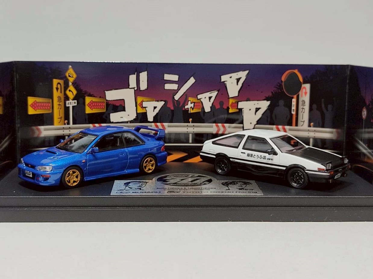 2個セット頭文字D 30th記念 1Trueno（AE86）＆IMPREZA latte on X: 