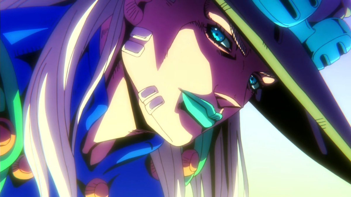 bstaxxalot's tweet photo. seen some complaints about the animation. if you didn’t know already jojos as a series has never been super dependent on strictly animation. the color shifts. the page compositions that translates to incredible stills. that’s what give the anime it’s visual flair. looks fine imo. https://t.co/JMM5zykvsp