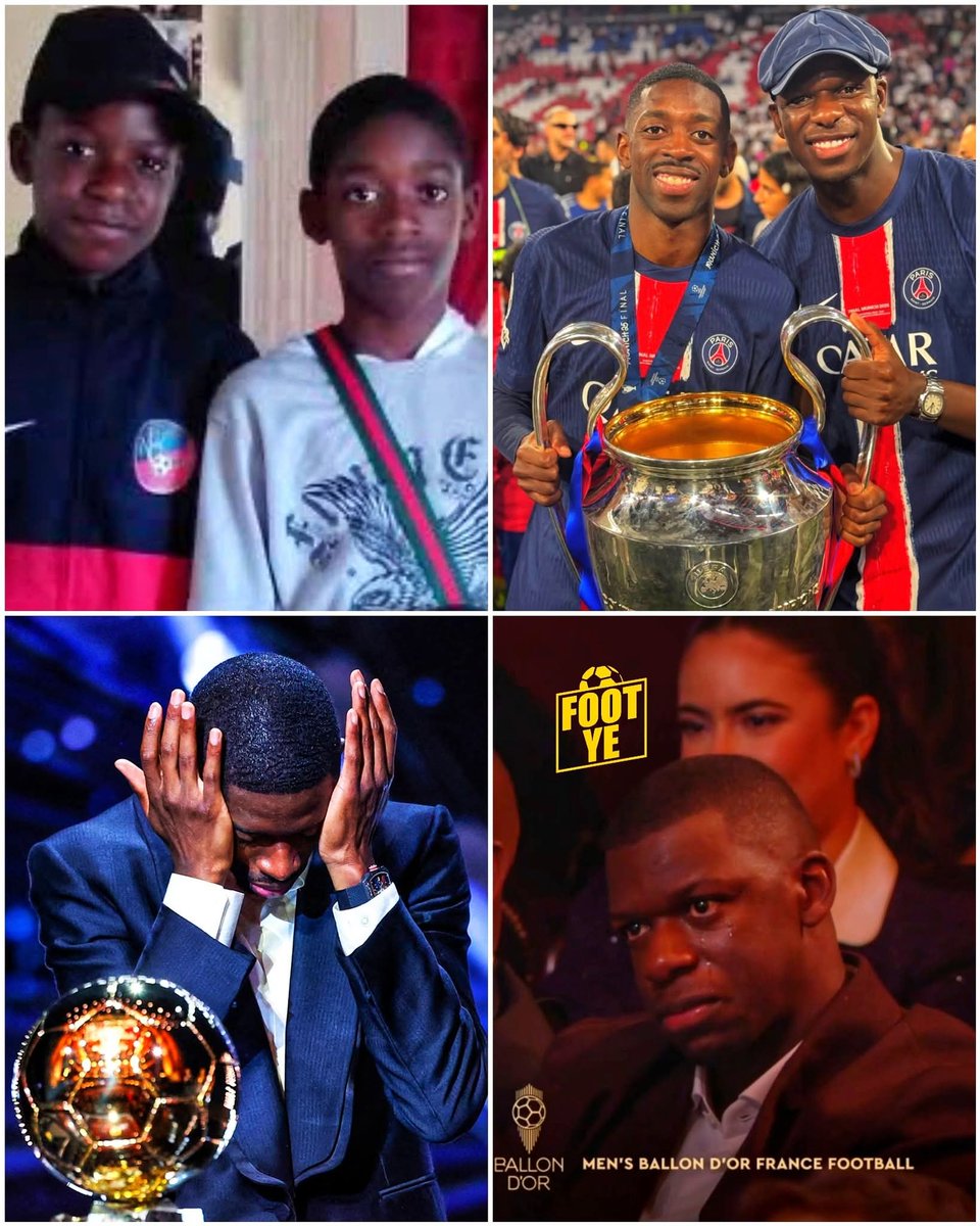 🇲🇫 Ousmane Dembélé à propos de son meilleur ami, Moustapha Diatta :

« Depuis qu’on a 4-5 ans, on a tout fait ensemble, tout vécu, il m’a toujours soutenu et jusqu’à la fin on sera ensemble lui et moi… » 🥹❤️

Coupe du Monde, Champions League, Ballon d’Or...