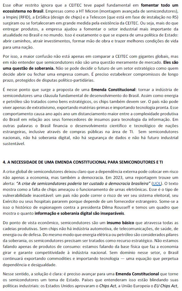 acceitec's tweet photo. ATAQUE À NOSSA SOBERANIA
🚨
Enquanto o mundo corre para fortalecer sua produção de chips, no Brasil tramita o PDL 397/2023, que tenta colocar a CEITEC novamente em liquidação — nossa única fábrica de semicondutores.
https://t.co/N9yYXI7Ink https://t.co/IRfiNyPUsz