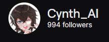 HEY FOLLOW THIS COOL MUSIC GAL!
Twitch.tv/Cynth_ai
