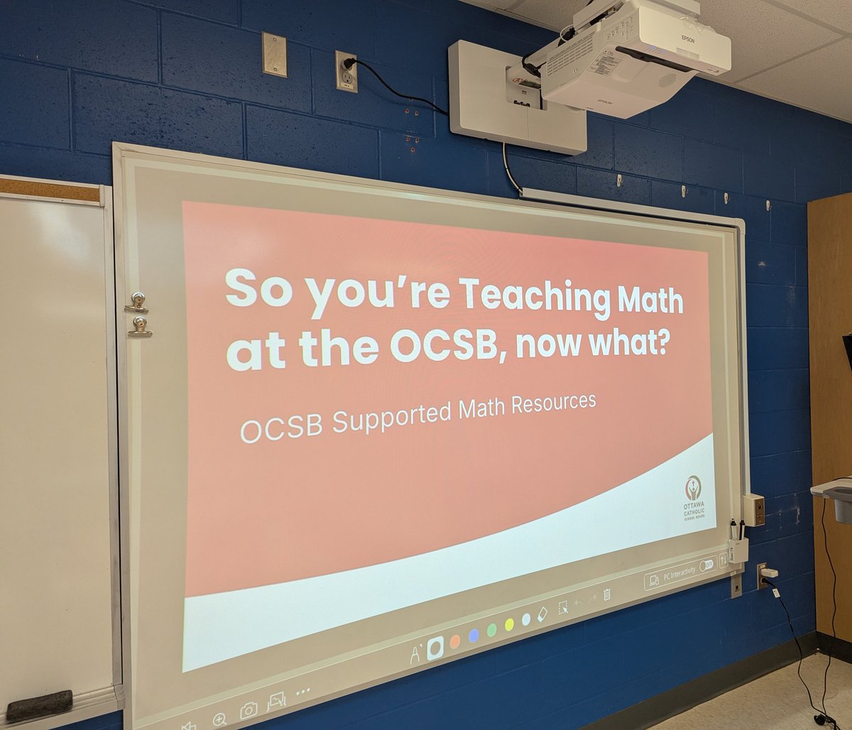 In the afternoon <a href="/MrHoangOCSB/">Dan Hoang</a> and I made our way to <a href="/StGabrielOCSB/">St. Gabriel School</a> for the OCSB Supported Math Resources session!  We loved making new connections and sharing these resources - like our new K-6 "Check Your Understanding" tool! #ocsb #ocsbMath <a href="/OCSBelementary/">Student Success Elementary</a>