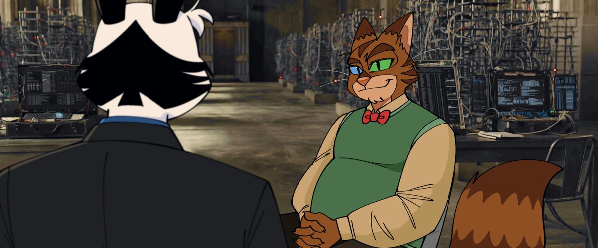 tw: major blood + injury in 2 images! 
-
oc screencap redraws of their inspos! 

Sebastian and Tiffany belong to my wife <a href="/athenaa95/">athena ❤️‍🔥</a>