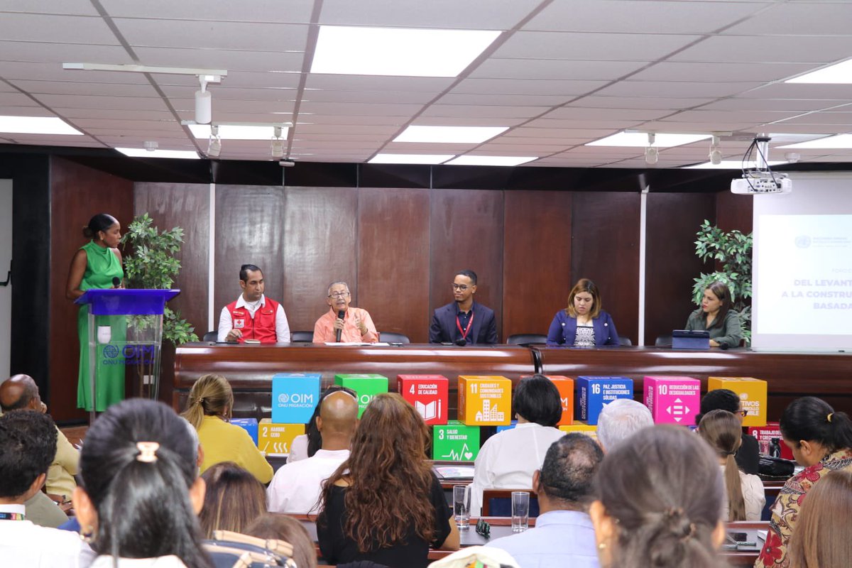 ONU_RD's tweet photo. En el #DíaDeLaPrevenciónRD, @ONU_RD y el Foro de Gestión de Riesgo reunieron representantes de la academia, sociedad civil, cooperación y gobierno en el conversatorio “Del levantamiento de datos a la construcción de resiliencia basada en evidencias”. https://t.co/GmhnBD1PL8