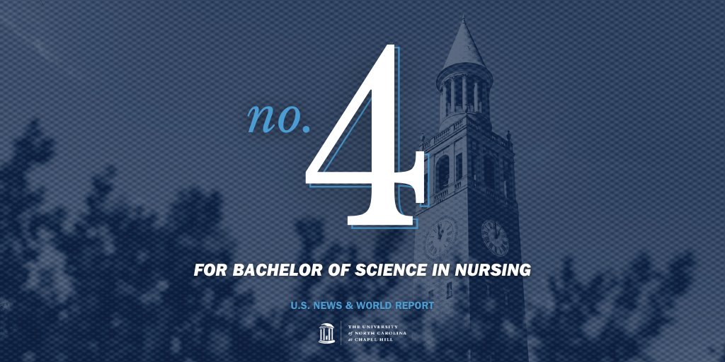 We’re excited to announce that our Bachelor of Science in Nursing program is ranked fourth overall and first among public schools in U.S. News &amp; World Report’s 2026 rankings!

Read more here: go.unc.edu/j6XYt