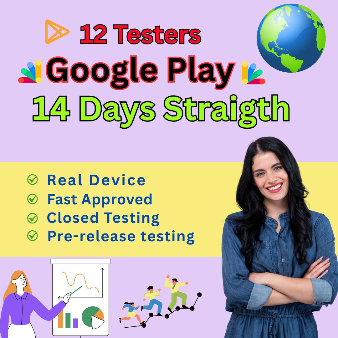 mst_repa's tweet image. Do you need Google Play testers, app testers, or testers for iOS and Android devices for your closed testing?
➡️ Visit Now: fiverr.com/s/xXLWkpB
#12testingservice
#12TestersGooglePlay
#RyanRouth
#Chiesa
#Hawkins
#Ekitike
