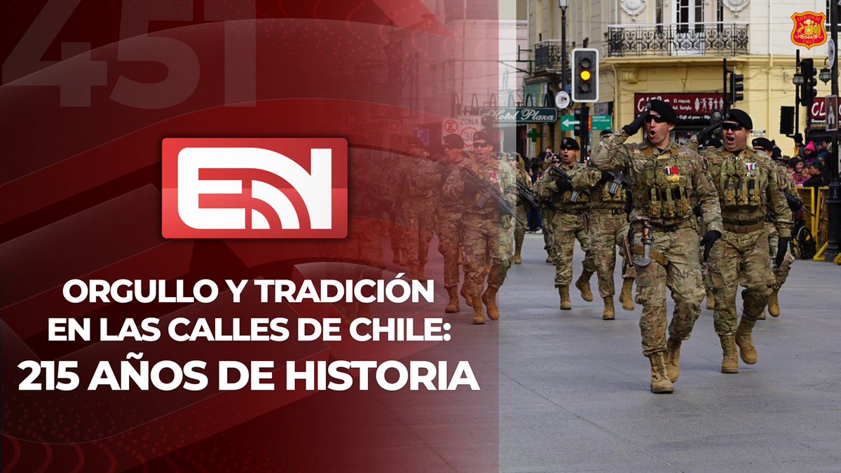 🇨🇱 ¡Ya está disponible una nueva edición de Ejército Noticias!
En este capítulo, revive las principales actividades que marcaron el aniversario número 215 del Ejército de Chile.
🔹 Paradas Militares a lo largo del país
🔹 Izamiento de la Gran Bandera Nacional
🔹 Concierto