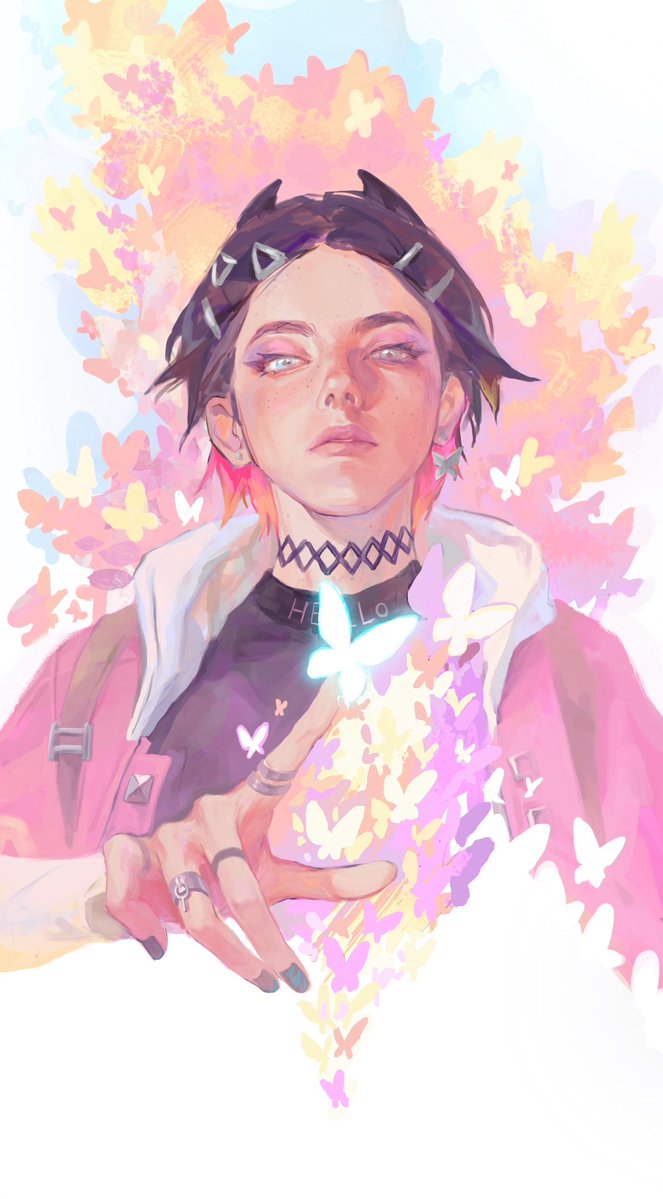 YanCl50's tweet image. clock a butterfly 
#ValorantArt #VALORANTfanart #VALORANT #clove