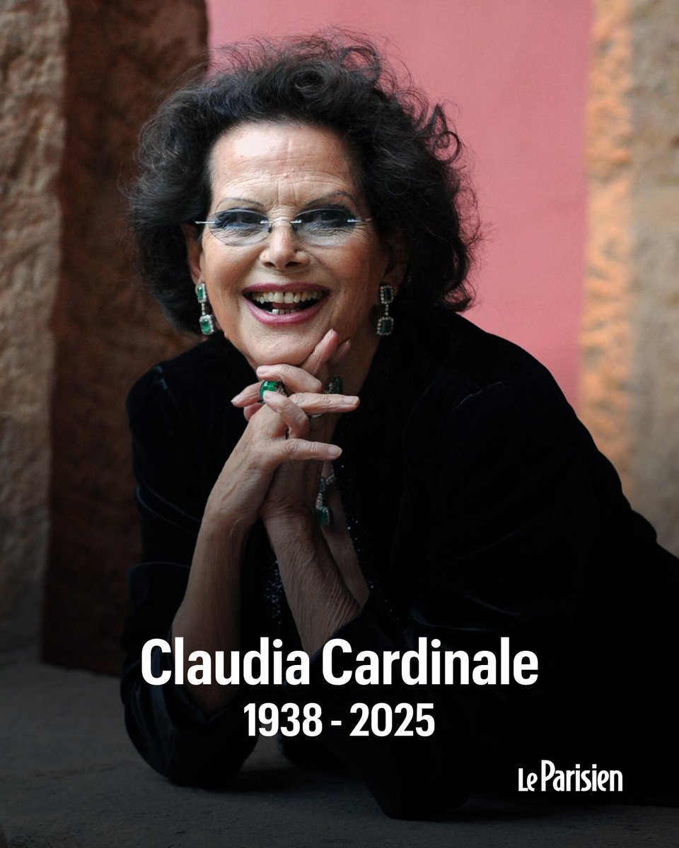 ⚫ L’actrice Claudia Cardinale, surnommée la «fiancée de l’Italie», est décédée à l’âge de 87 ans en région parisienne

➡️ l.leparisien.fr/l5Cw