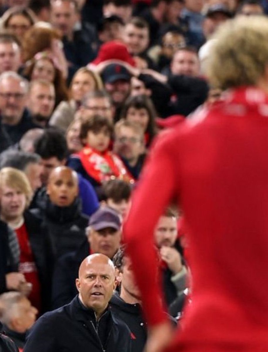 Hahahaha look at Arne Slot’s face