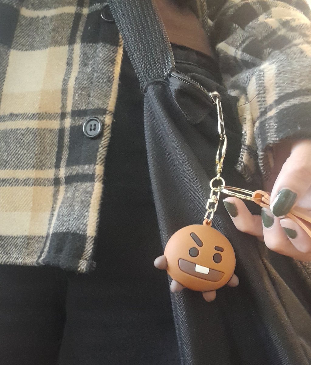 ayer vi a muchas chicas en mi facu con cosas de bangtan así q hoy toca sacarlo a pasear a el