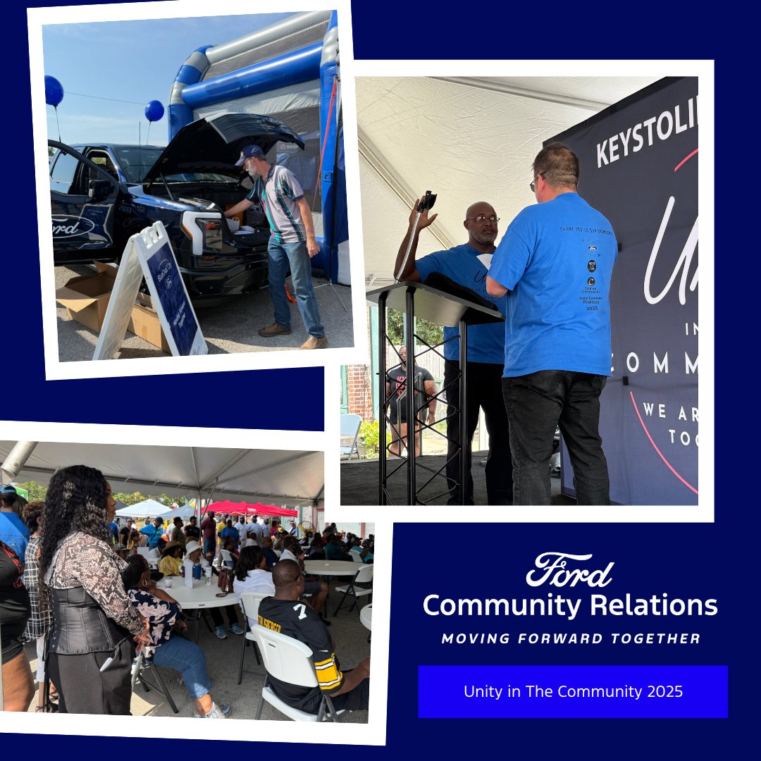 Ford at BlueOval City was honored to sponsor Unity in the Community this past Saturday in Stanton. This multi-county event brought neighbors together to connect, share resources, and celebrate community.

#FordBlueOvalCity #MovingForwardTogether #UnityInTheCommunity