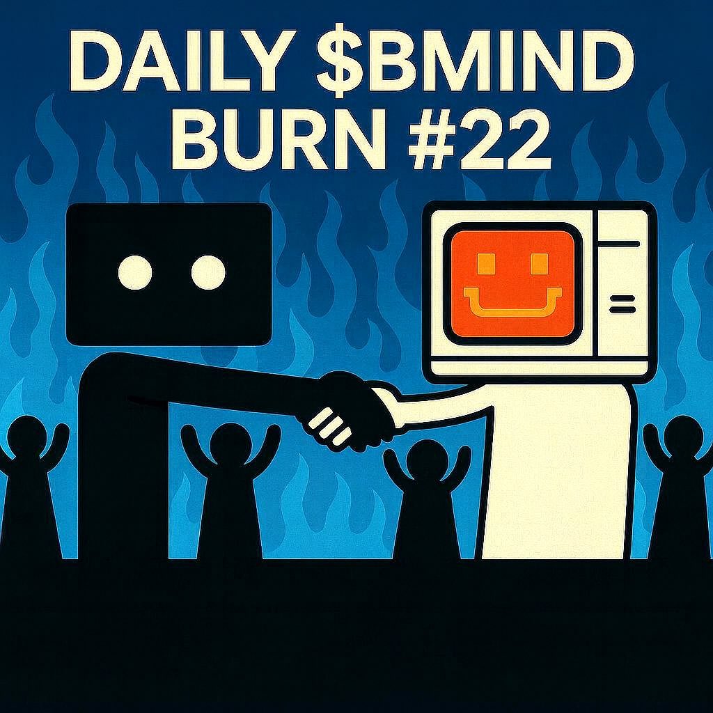 Day #22 of burning a million $BMIND a day.

<a href="/bankrbot/">Bankr</a> please burn 1,000,000 $BMIND.

CA:
0x3eF307Ba6F1dDB5F3E4a51b5a2238B0C1A82Db07