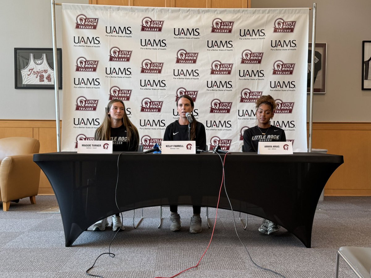 Head coach Kelly Farrell sat down with Maggie Turner and Amaya Arias earlier today to talk with the media for Fall Media Day! 

#LittleRocksTeam #RockSolid