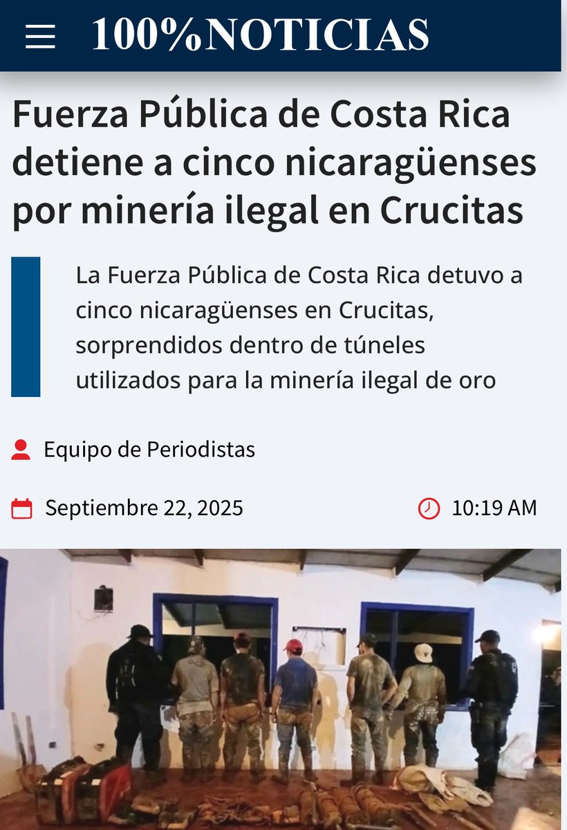 🔎 Costa Rica 🇨🇷 y la minería ⛏️ : una conversación que no debemos de evitar.

En las últimas semanas, el tema minero ha vuelto a la agenda y noticias de Costa Rica:

🇨🇷 Detenciones de mineros ilegales en Crucitas.
🇨🇷Avanza en la Asamblea Legislativa el proyecto de ley para