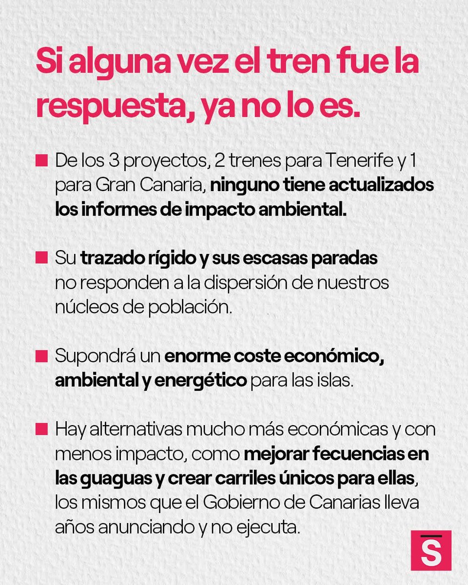 Los trenes en Canarias descarrilaron: