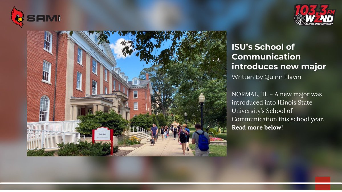 Illinois State University's School of Communication ushers in a new major this year on campus. This news story is available on the WZND website!

🔗: wznd.com/isus-school-of…