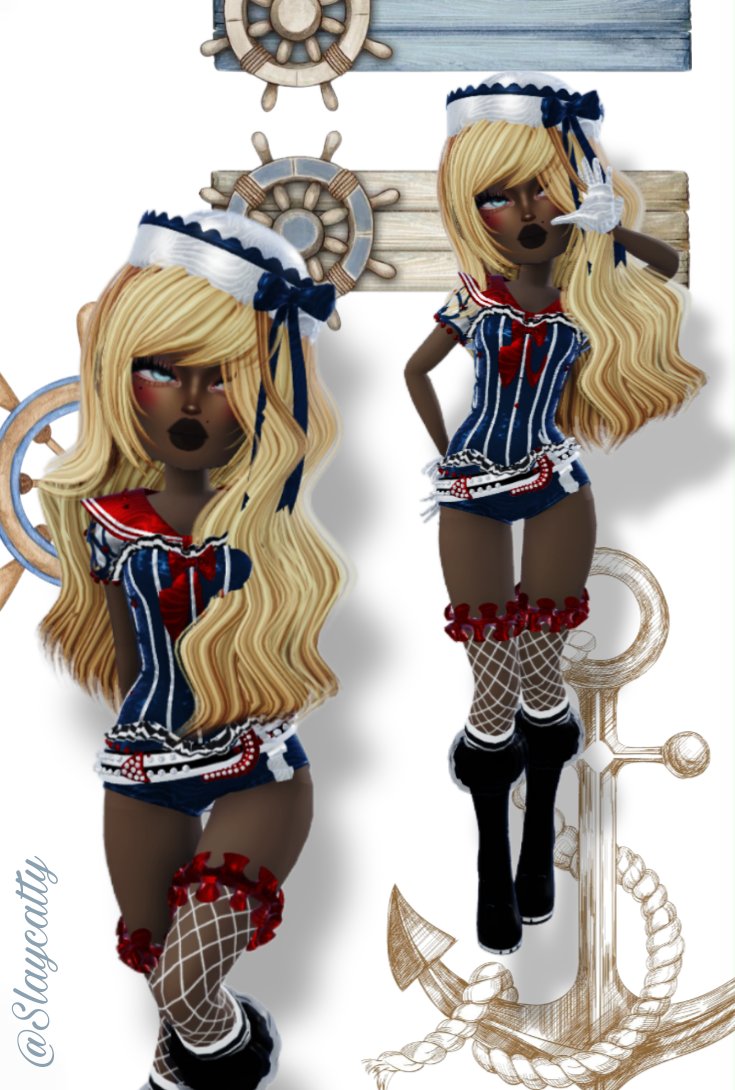 s_slaycatty's tweet image. Sailor Edition ⚓ @ITGIRLRoblox @ITGIRLRobloxHQ #lookbook