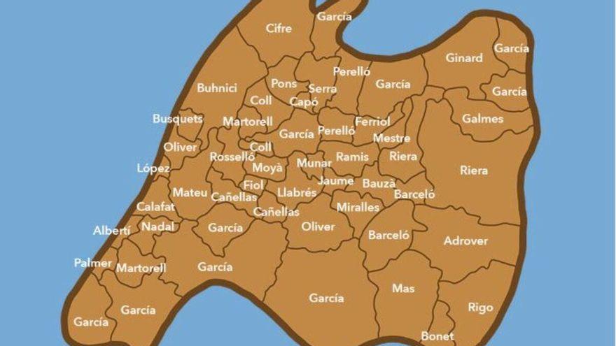 El mapa de los apellidos más frecuentes en cada municipio de Mallorca diariodemallorca.es/part-forana/20…