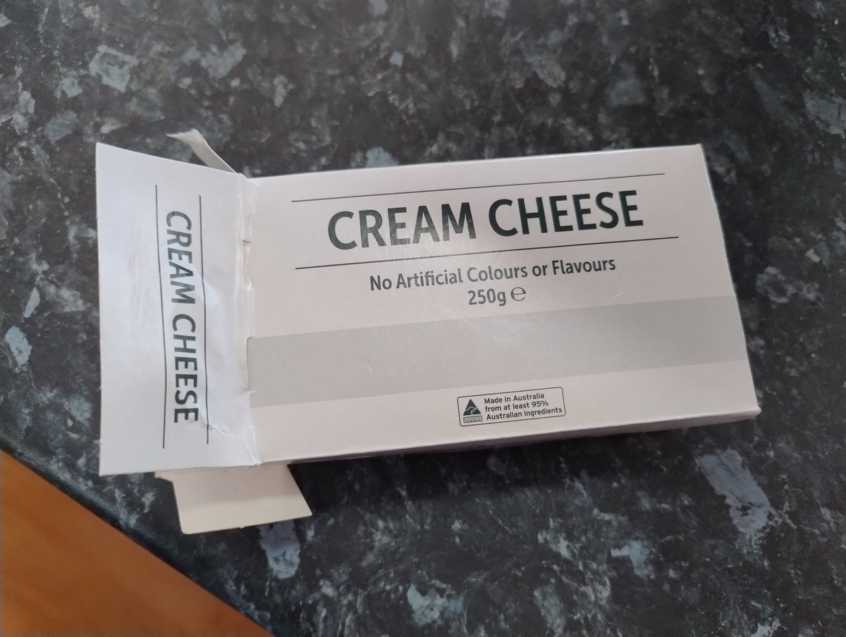 Cream cheese from <a href="/woolworths/">Woolworths</a> gives #Dharma Initiative Swan #hatch food supply vibes from the TV show #LOST. Just got to add some fish biscuits..