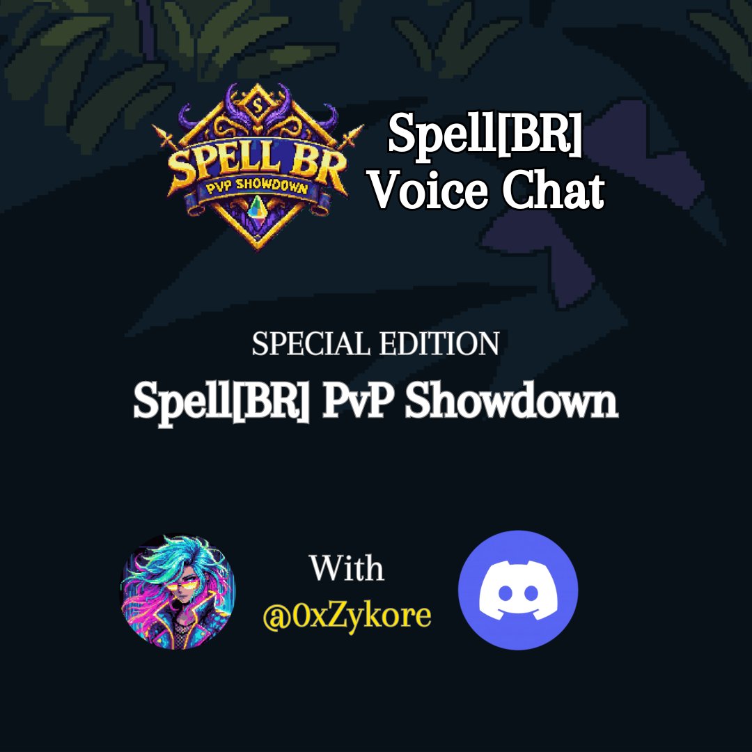 TONIGHT we're hosting a special edition of our community call

&gt;&gt;SPELL[BR] PVP SHOWDOWN&lt;&lt;

Join us in our Discord server’s voice chat at 1 AM (UTC) to learn the rules and strategies for our upcoming <a href="/spellbornegame/">Spellborne</a>  tournament ✅

Presented by <a href="/0xZykore/">Zykore</a>🎙️ 

Haven't registered for