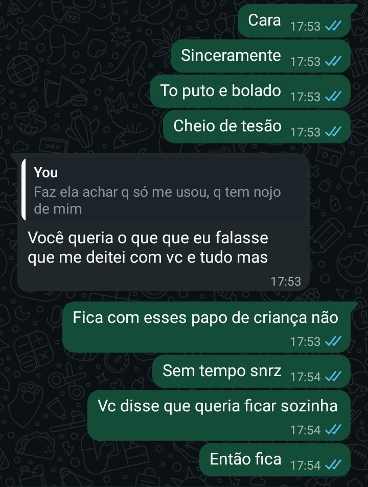 Snrz mrm? Chega de render papo pra vadia. Piranha que não agrega  em nada agora é block👋🏾