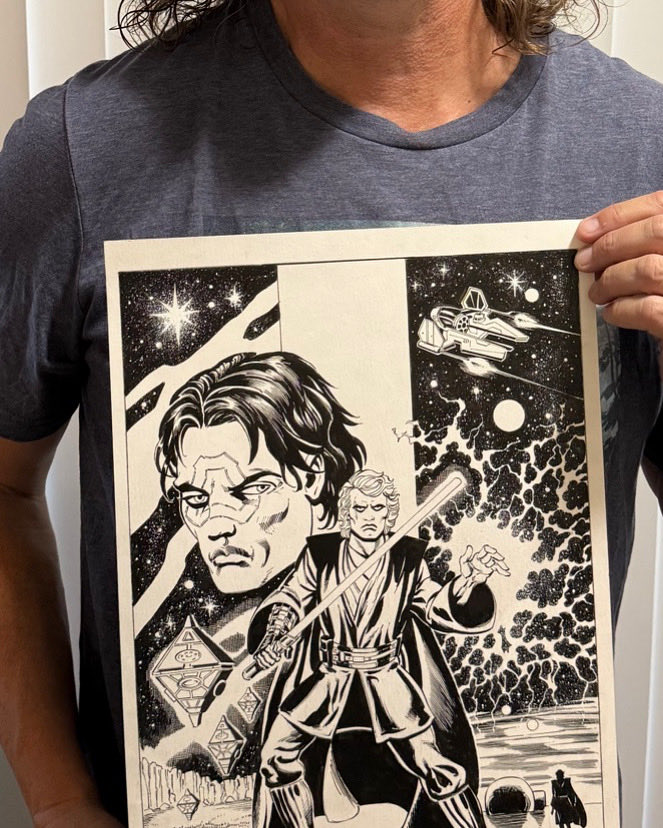 danparsonsart's tweet photo. A new STAR WARS Commission! Pen &amp; Ink on 11 x 17” Bristol Board. https://t.co/h3Mwr3R1L5