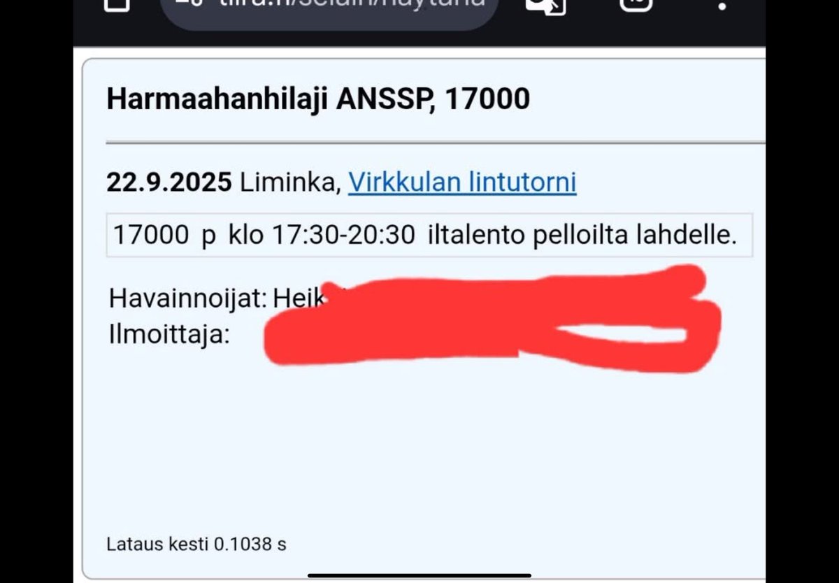 Luontokato on mennyt ihan mahdottomaksi.
Liminganlahdella 17 000 hanhea yhdellä iltalennolla.
Kurkeja saman verran.