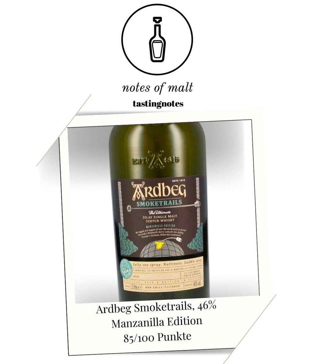 notesofmalt's tweet image. Rauch mit gesalzenen Nüssen? Dann könnte dieser Ardbeg Smoketrails etwas für dich sein. 

Das volle Review: notesofmalt.de/Islay/Ardbeg/

#ardbeg #smoketrails #manzanilla #islay #whiskyreview 
@Ardbeg @Ardbeg_de @ArdbegProject
