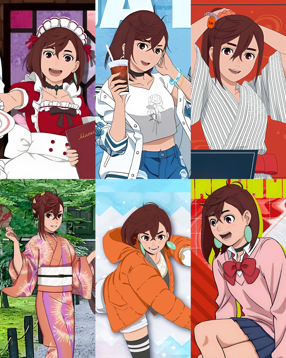 she's always so "😃" 💓 #Dandadan