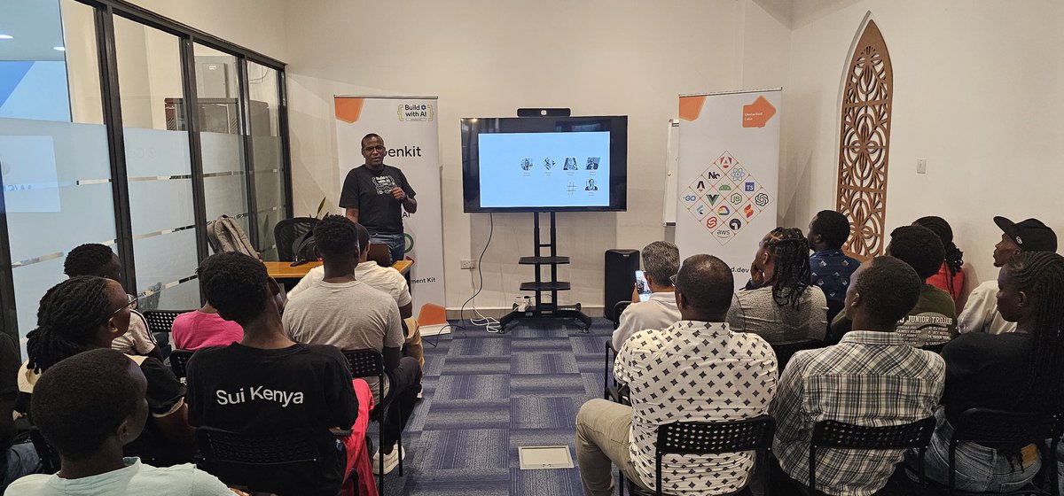 unstackedlabs's tweet image. We had an amazing time with the Mombasa participants of the Build with AI program with @wayne_gakuo taking them through the program&apos;s details. It was an opportunity for them to also share what they look forward to in learning through the 8-week program.
#BuildwithAI #GeminiAI #AI