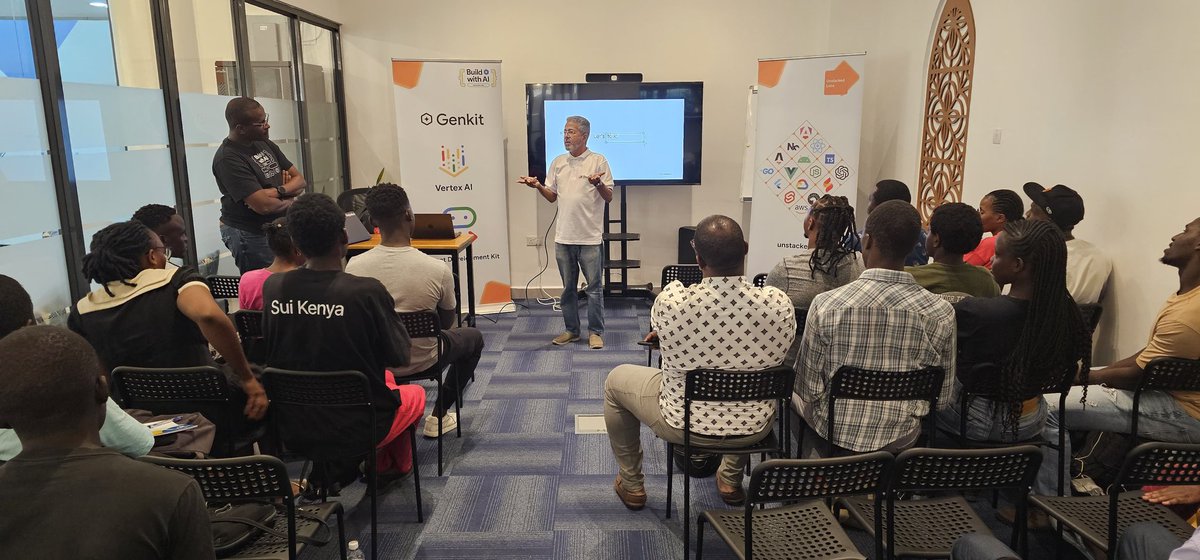 unstackedlabs's tweet image. We had an amazing time with the Mombasa participants of the Build with AI program with @wayne_gakuo taking them through the program&apos;s details. It was an opportunity for them to also share what they look forward to in learning through the 8-week program.
#BuildwithAI #GeminiAI #AI