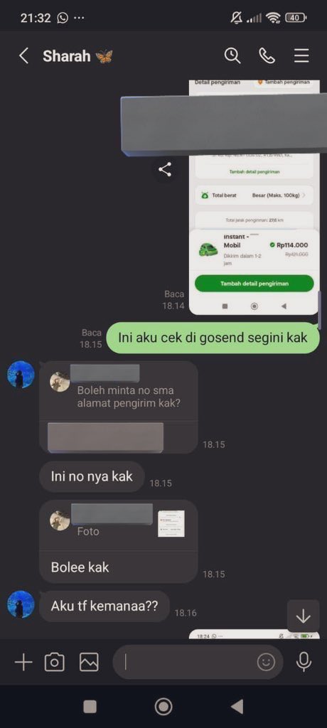 423mklee's tweet image. proof that my address &amp;amp; phone number is being used as a ‘shield’. pls pls pls note that this is my PERSONAL number and HOME address. pls refrain from sharing my details &amp;amp; pls let your friends know that this is NOT their ADDRESS AND PHONE NUMBER. 😭🙏🏻 

foto dari buyer sharah