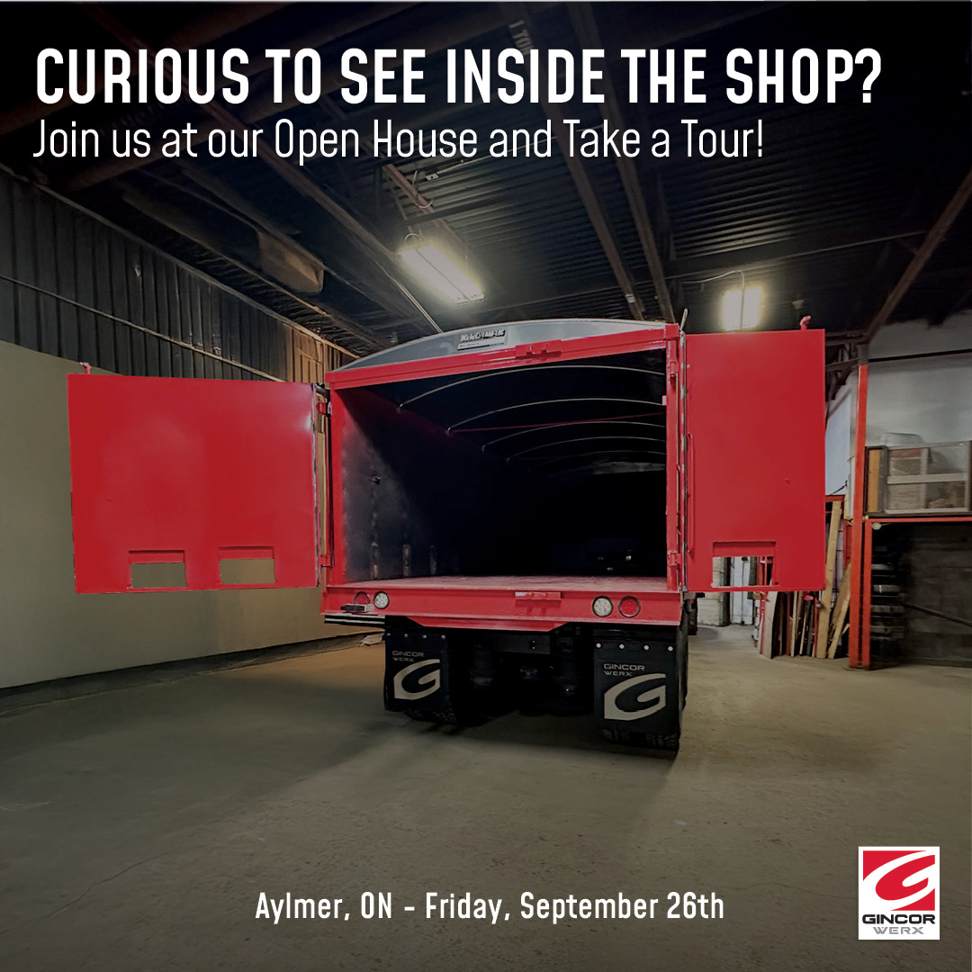 Step Inside GINCOR Werx Aylmer 🚪🔧

Join us for an exclusive Open House Tour of our Aylmer facility!

See firsthand how our industry-leading vocational vehicles are built.

🗓 Date: September 26
 📍 Location: GINCOR Werx Aylmer
 🕒 Time: 11:30 am