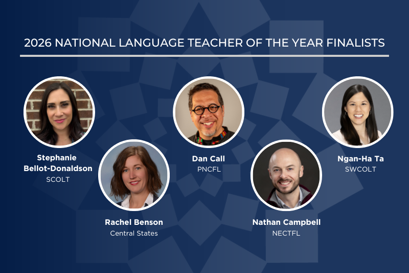 Congratulations to the the 2026 ACTFL National Language Teacher of the Year finalists! The winner will be announced at #ACTFL25 on Friday, November 21! 
Read more at: actfl.org/news/finalists…

<a href="/NECTFL/">NECTFL</a>
<a href="/pncfl1949/">PNCFL1949</a>
<a href="/swcoltorg/">SWCOLT</a>
<a href="/_SCOLT_/">SCOLT 🌎</a>
<a href="/cslang4all/">Central States: Languages for All</a>