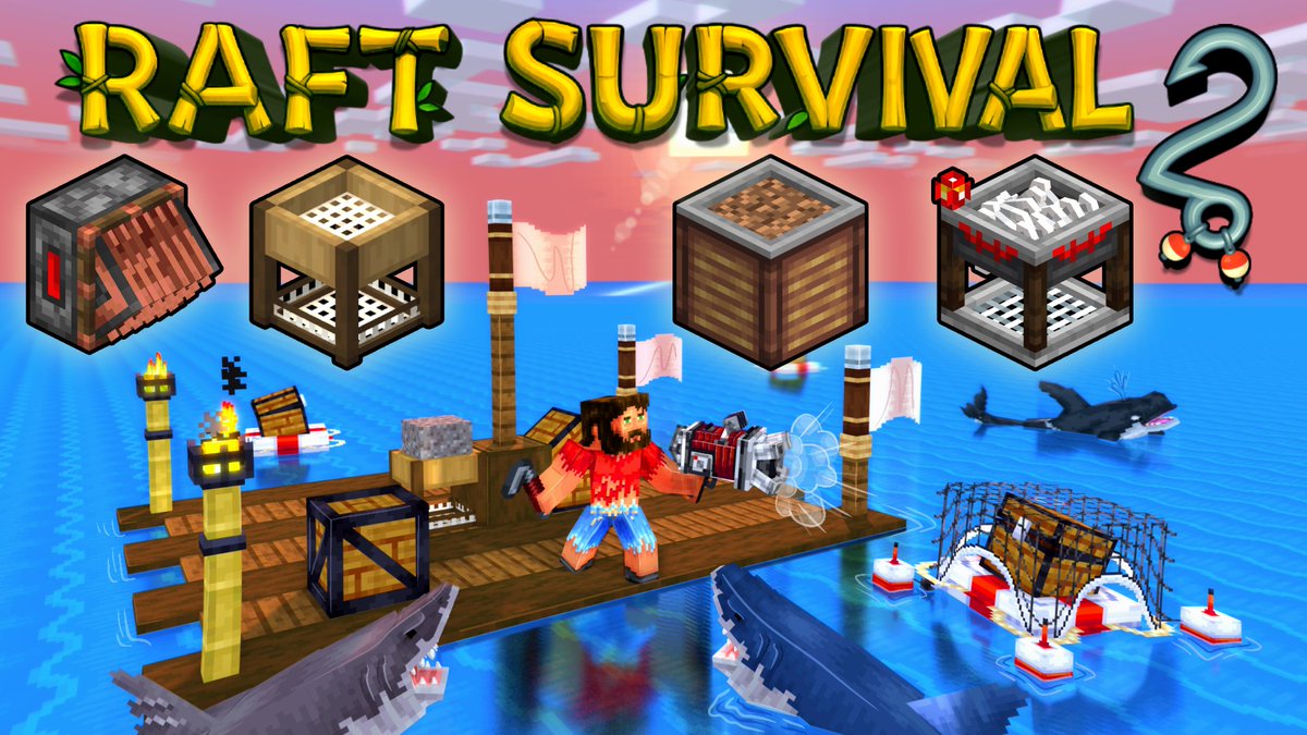 Raft Survival 2 has Released on the Marketplace! 

check out all the new custom tools blocks mobs ands armor in dangerous waters!
<a href="/MinecraftMarket/">Minecraft Marketplace</a> 

marketplace.minecraft.net/en-us/pdp?id=b…