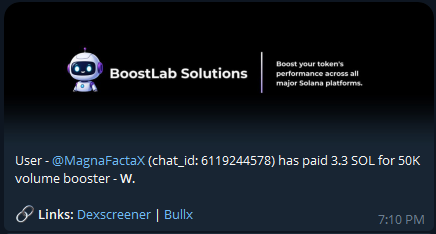 $W has been successfully boosted by @MagnaFactaX on <a href="/BoostLabSol/">BoostLab Solutions</a>

Thank you for your trust.   

50K volume booster applied 🚀