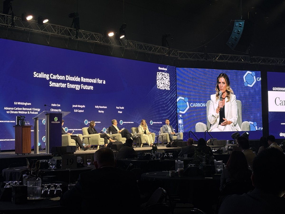 So excited to be at Carbon Capture Canada 2025.

I’m so happy to see more carbon removal based panels and companies than ever before. It’s a great sign about a growing and critical  industry, and the interest in deploying in 🇨🇦