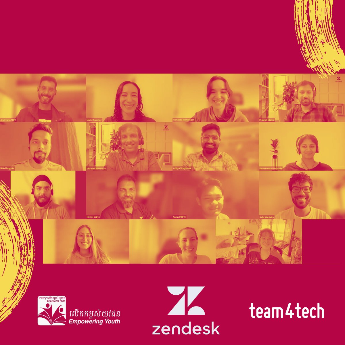 Team4Tech's tweet image. Read about Team4Tech&apos;s recent program where @Zendesk volunteers used a design thinking process to help a Cambodian NGO strategize leveraging technology to better connect their students with scholarship opportunities: team4tech.org/2025/09/zendes…
#NGOimpactaccelerator